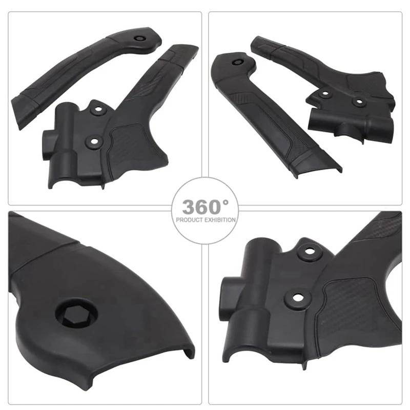 2X Motorcycle Frame Guard Cover Protector For Suzuki DRZ400 DRZ400S DRZ400SM DRZ 400 400S 400SM ,Black