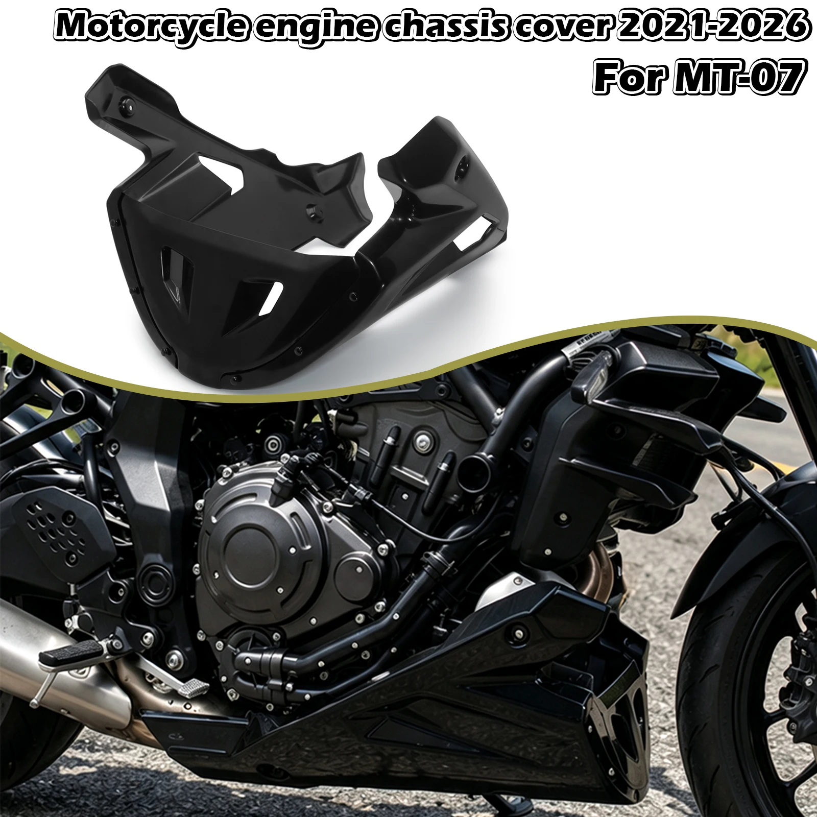 Motorcycle Accessories Belly Pan Engine Chassis Shroud Fairing Guard Cover Protector For MT-07 mt07 MT07