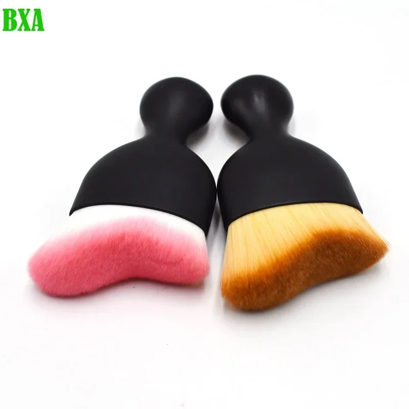 

Single Wave Portable Makeup Brush O-seal Seal Foundation Blush Liquid Cosmetic Makeup Brush Wine Glass Brush 1pcs