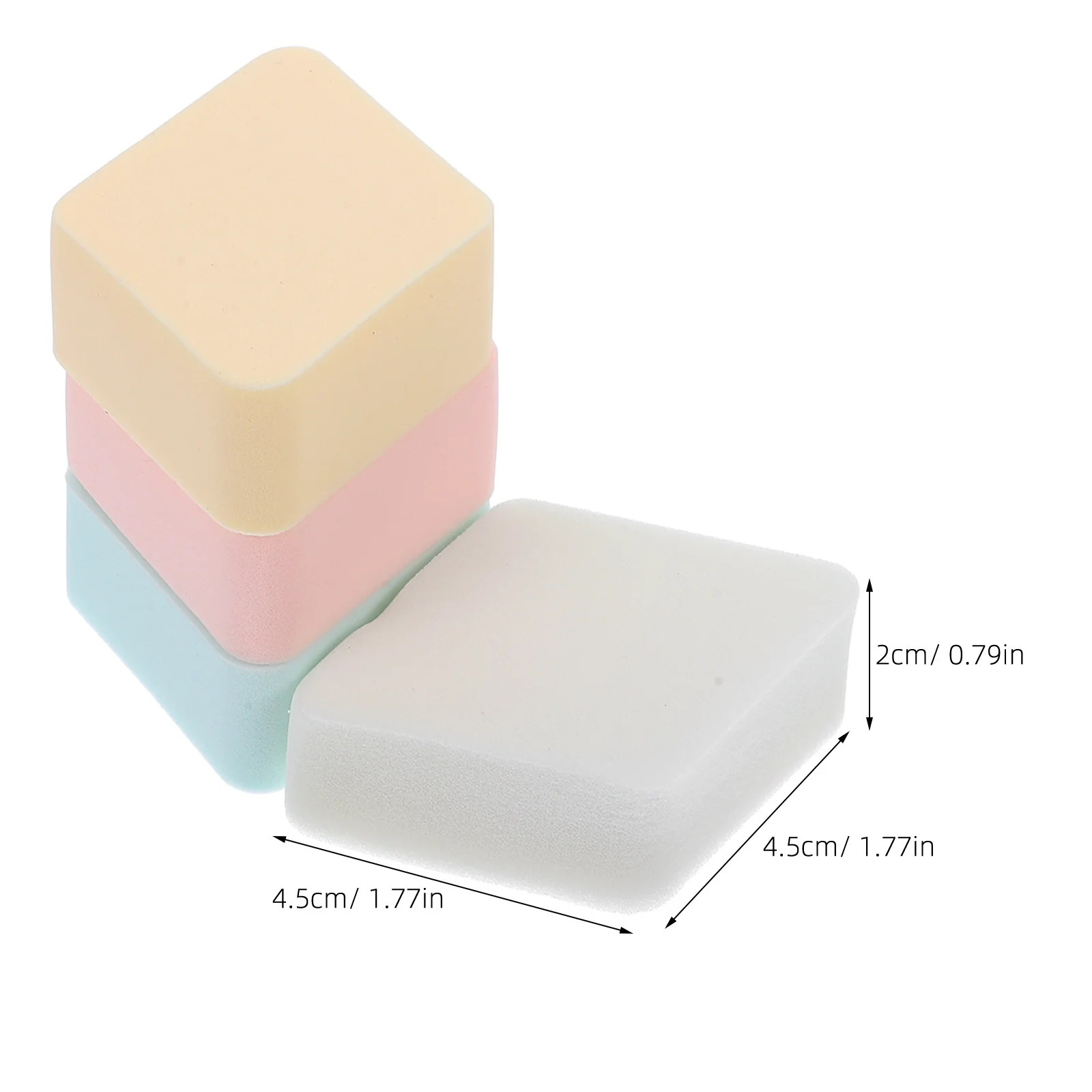 12 قطعة من وسادة مكياج الوجه المعينية أدوات نفخة البودرة خفيفة الوزن محمولة للمكياج وسادة مستحضرات التجميل المنتفخة