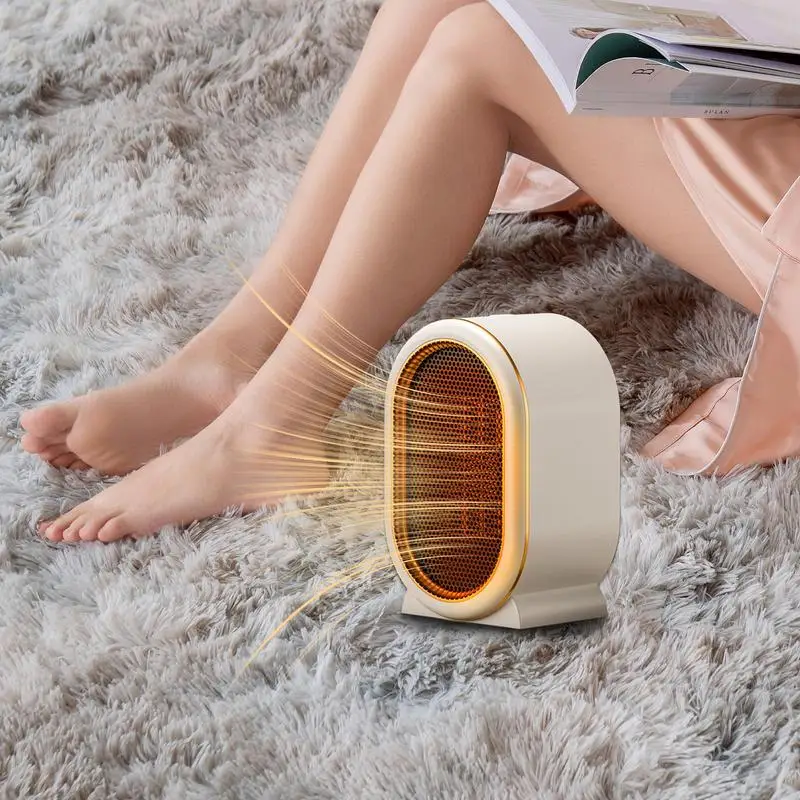 Space Heater Portable Heater Fan Ceramic Space Heater For Room Portable Desk Personal Heater Silent Space-saving Room Heater