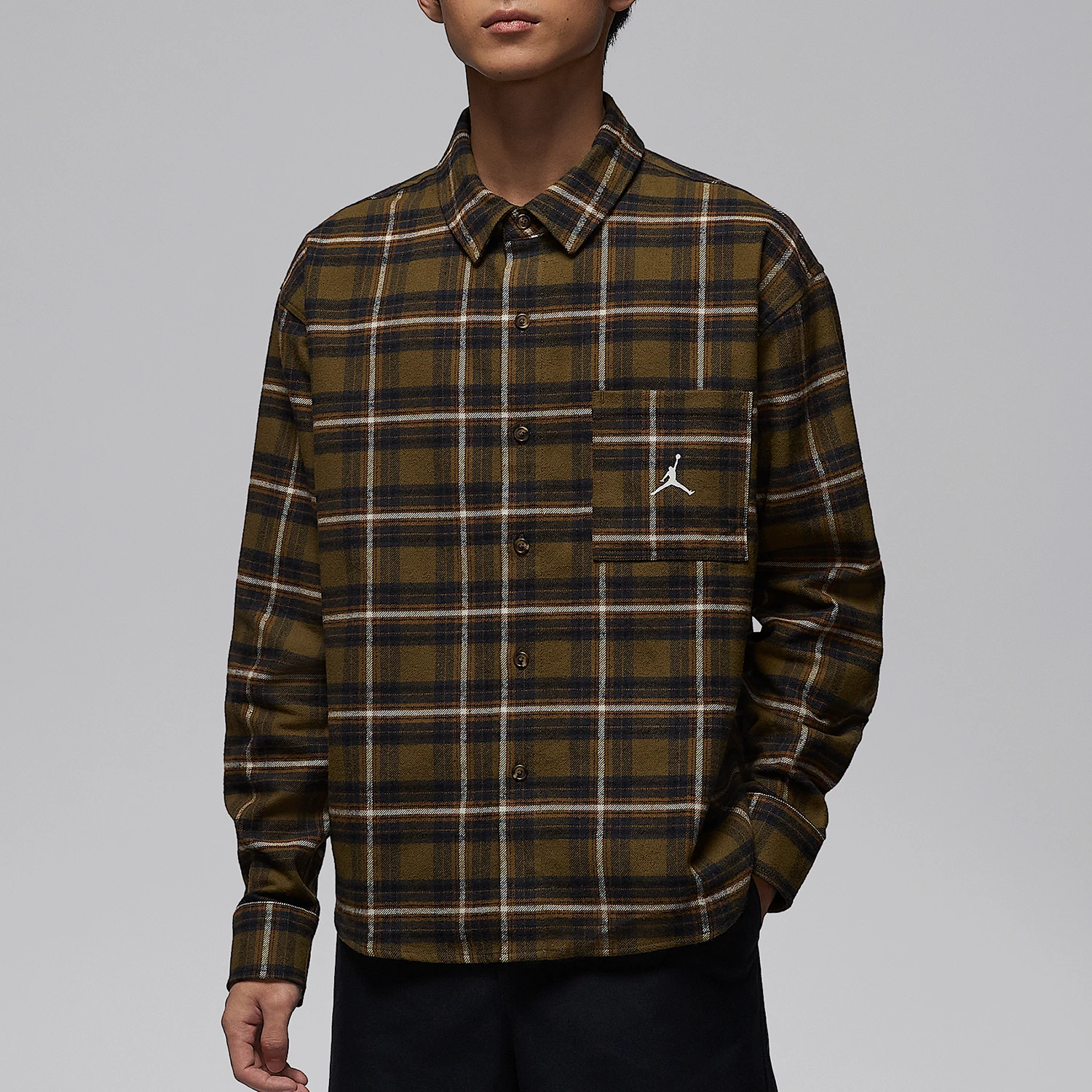 Nike genuine JORDAN men's printed mesh sports long sleeved shirt IF1858-265
