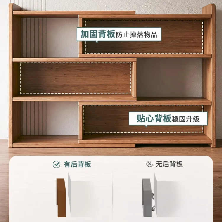 Office Simple Multi-layer Storage Cabinet Student Home Small Desktop Bookshelf Dustproof And Moistureproof Storage Rack