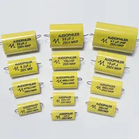 4pcs 250V 5% MKP Axial Capacitor Audio Grade For Speaker Crossover 1/1.5/2.2/3.3/4.7/5.6/6.8/8.2/10/15/22/33/47 uF