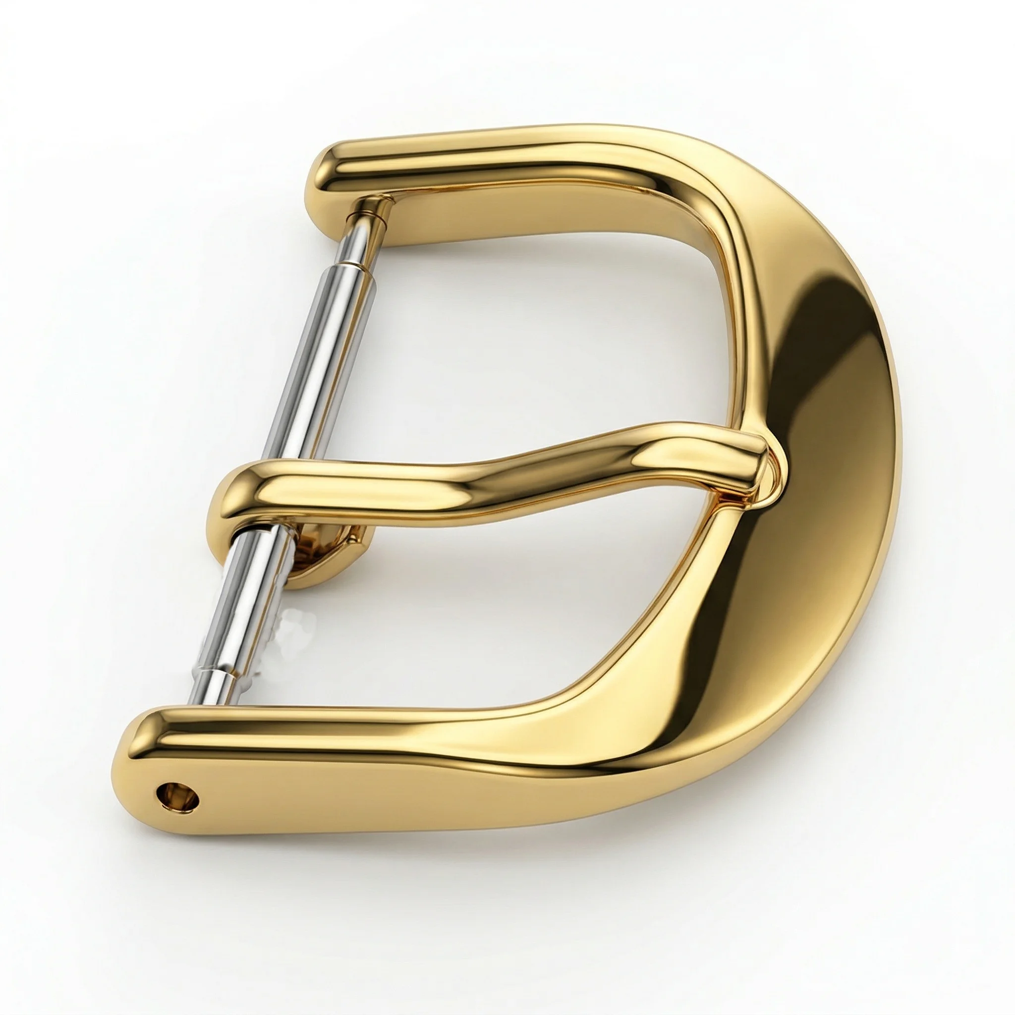 Solid Stainless Steel Silver Gold Watch Buckle 12 1618 20 22mm Metal Polished Leather Watchbands Strap Clasp Watches Accessories