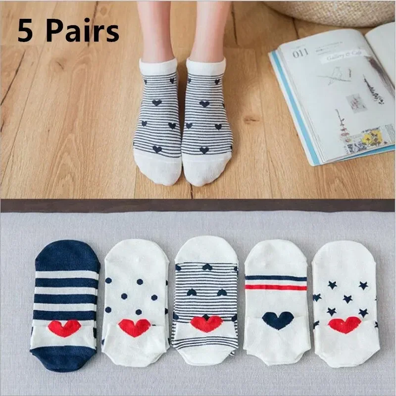 

5 пар/партия, женские хлопковые носки