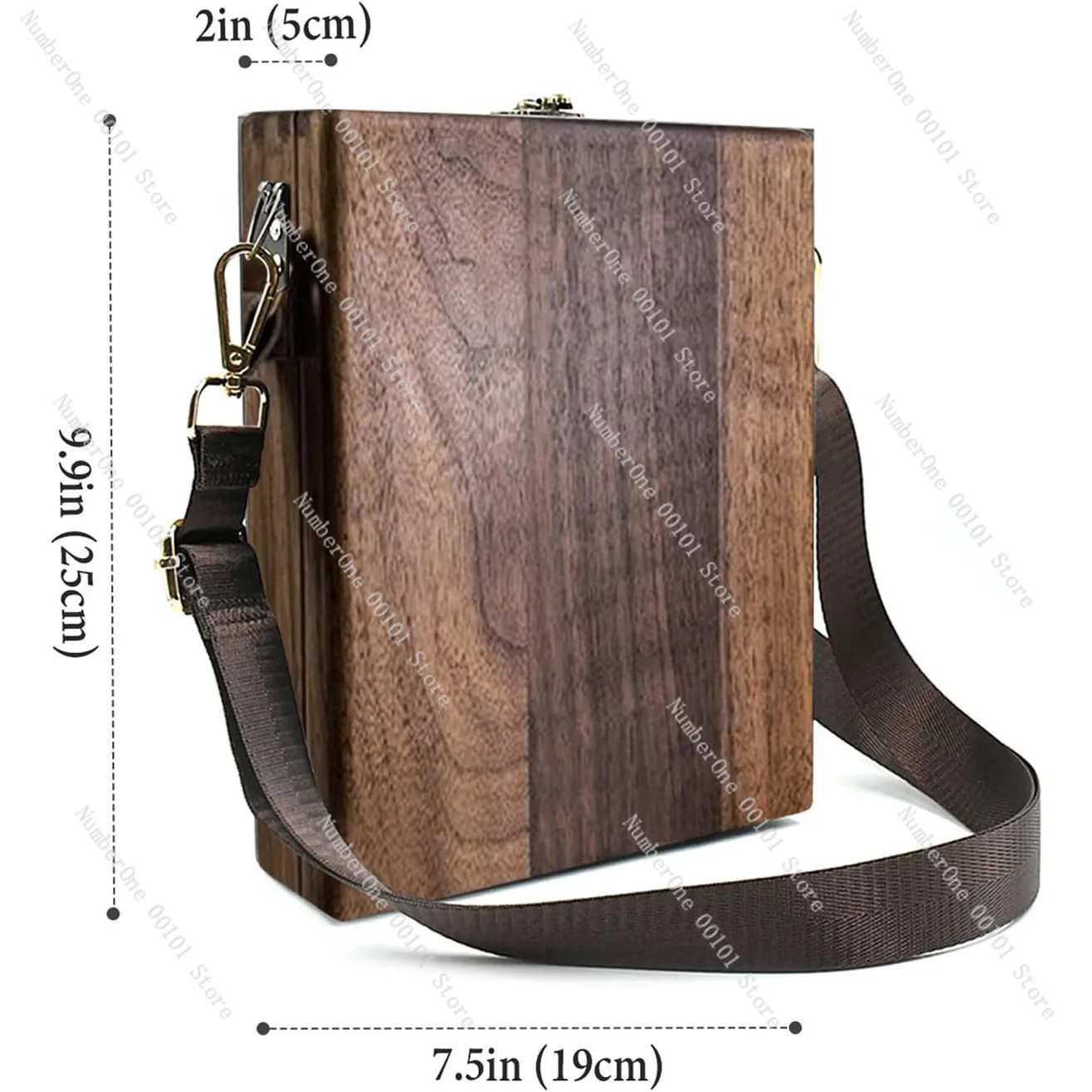 New Chinese Writer Messenger Wooden Box Messenger Bag - Multifunctional Mailman Storage Bag
