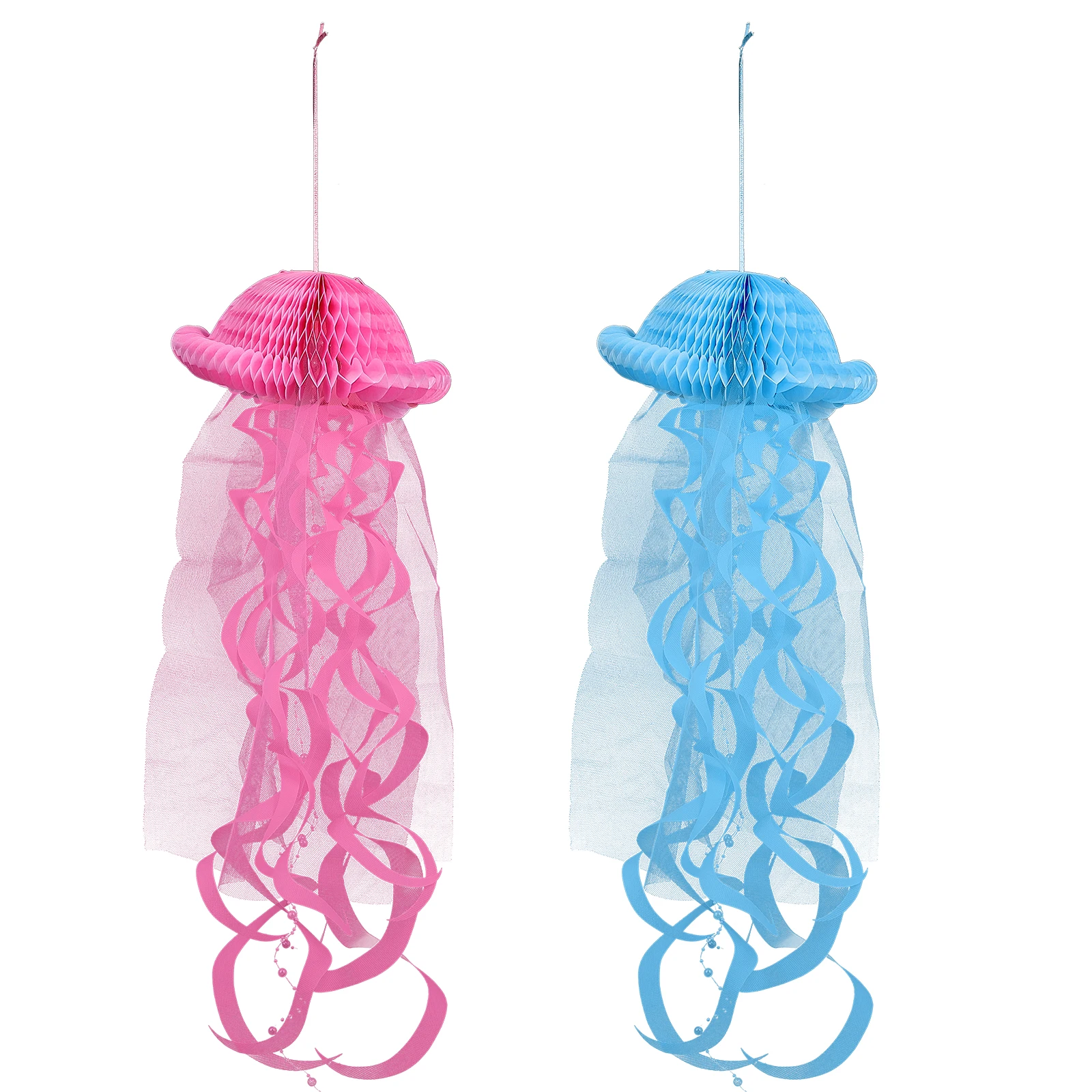 

Honeycomb Paper Lantern Lanterns Jellyfish Hanging Decor Scene Child Decorations