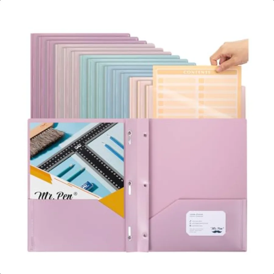 cartelle-in-plastica-con-tasche-e-punte-confezione-da-15-dimensioni-lettera-colori-pastello-assortiti-cartelle-in-plastica-flessibili-con-punte-trasparenti-f