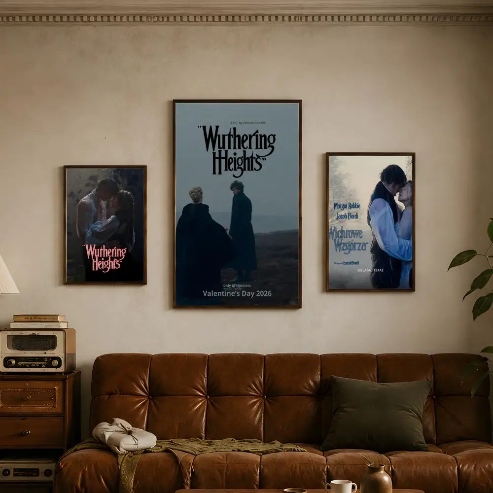 Movie W-Wuthering Heights-s Poster Vintage Self Adhesive PP Wall Art Home Bar Bedroom Decor Gift