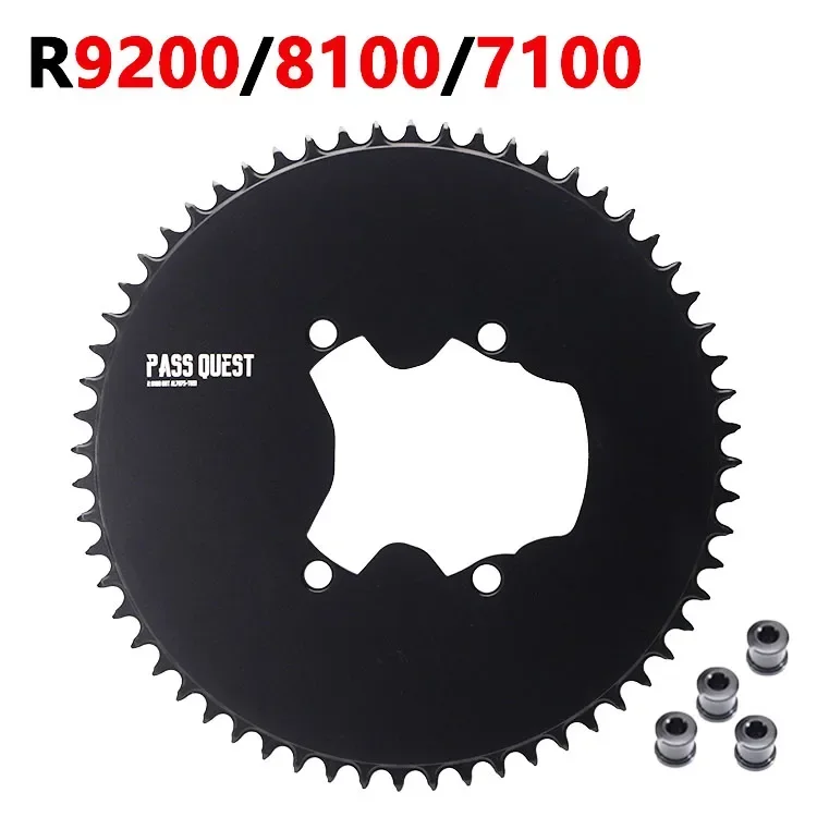 PASS QUEST 110 bcd chainring road bike plate for Shimano 105 r9200 r8100 r7100 dura ace ULTEGRA Narrow Wide 52 54 dishes