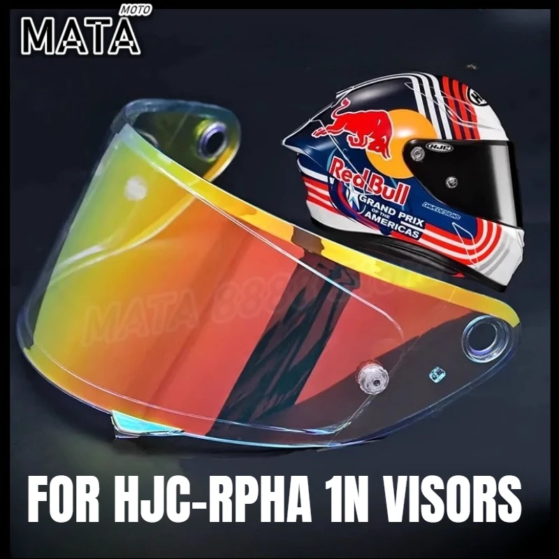 

HOT For HJC RPHA1N Red Bull Visors Quattararo Helmet Motorcycle Full Helmet Plating Color Black Lens Accessories