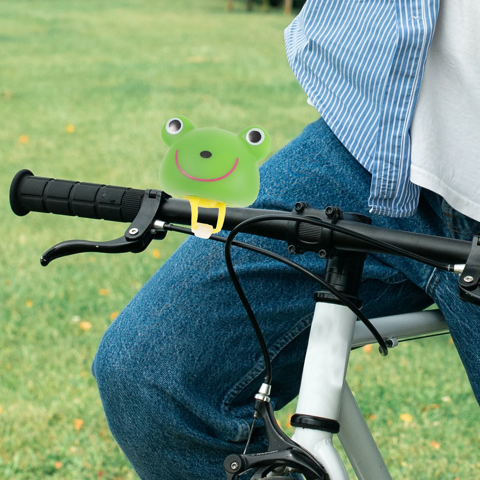 

Cartoon Bike Bell for Kids Horn Suitable Mountain Road Bikes Clear Tone Anti Aging Green Without Easily