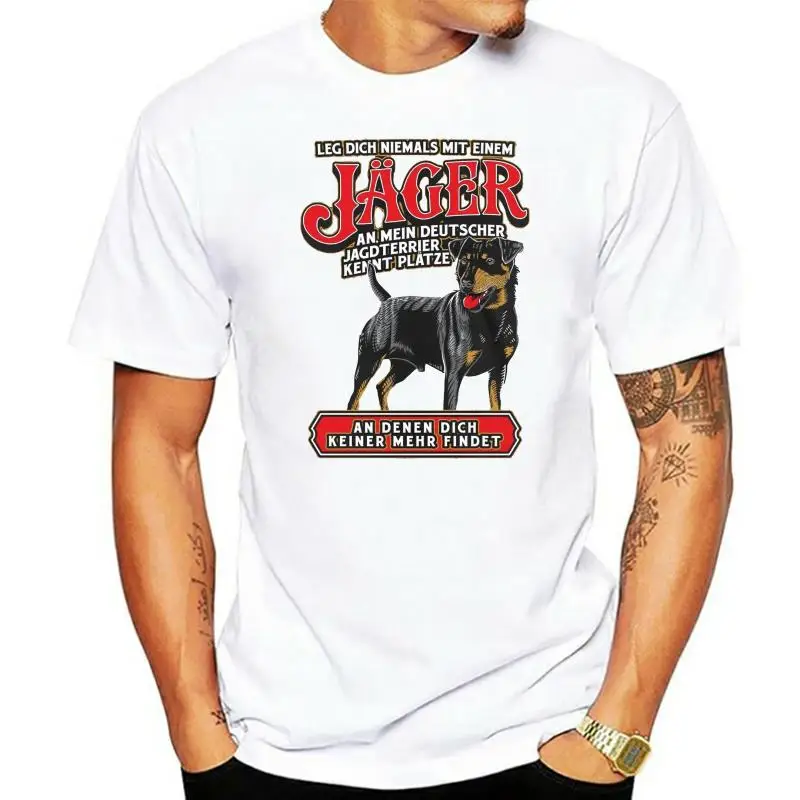 T-Shirt Hunter German Hunt Terrier Dog Hunting Hunt Hunting Dog Forest Forestry S - 8Xl Style Round Tee Shirt