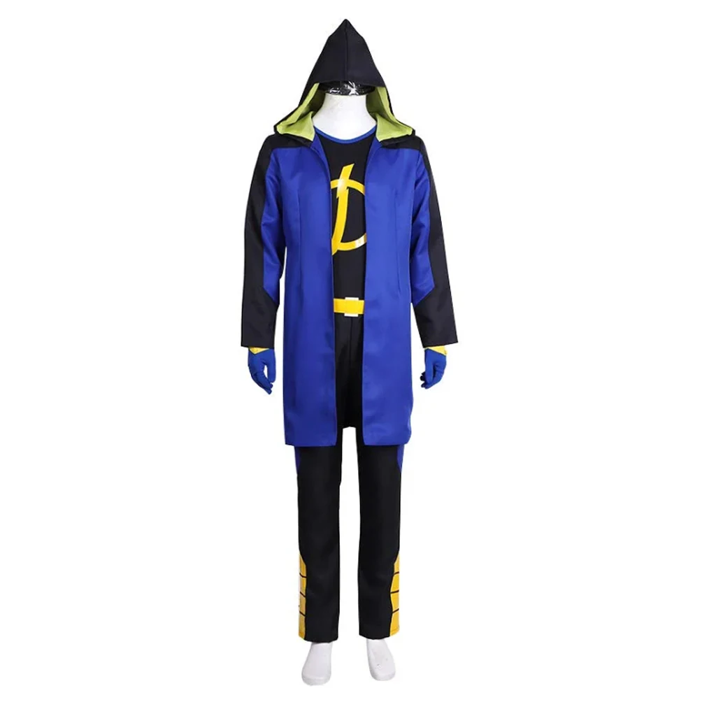 Static Shock Cosplay Costume Virgil Hawkins Cosplay Jacket Pants Full Suit Outfit for Men Adult