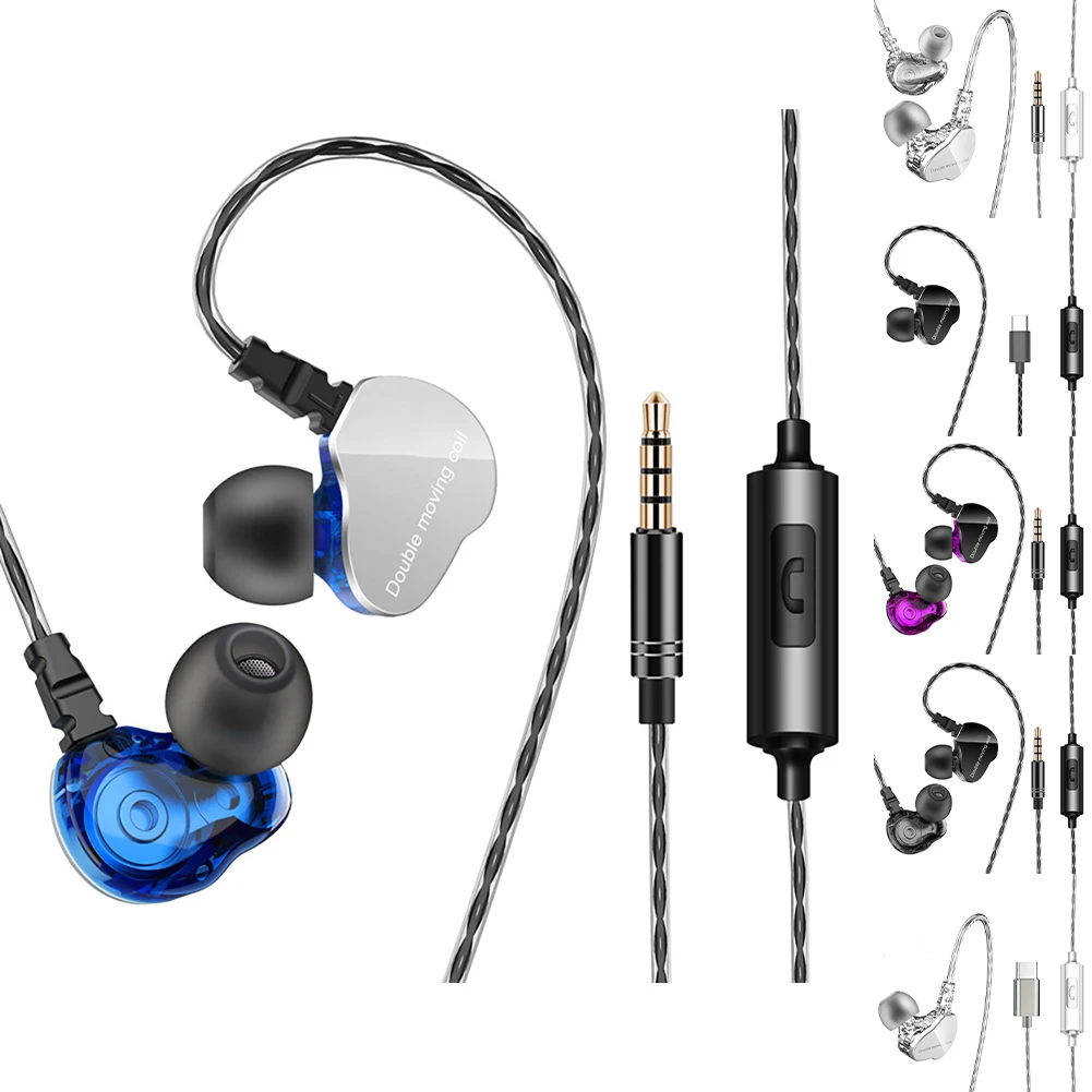 

F4 Wired Earphones Heavy Bass Stereo Noise Isolating Wired Earbuds In-Ear Headphones For All 3.5mm Jack Devices