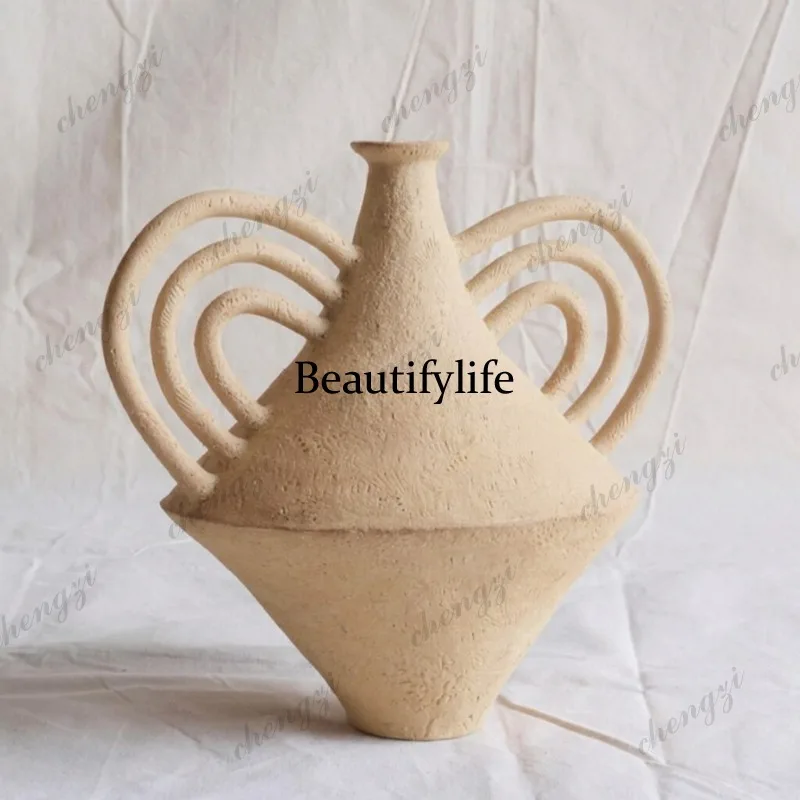 Medieval Art Ceramic Vase Living Room French Niche Advanced Hydroponic Flower Arrangement