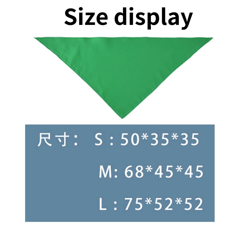 Customized pet cotton scarf  DIY pet pattern printing text and logo Custom with adjustable triangular shape Cat Dog Accessories view 6