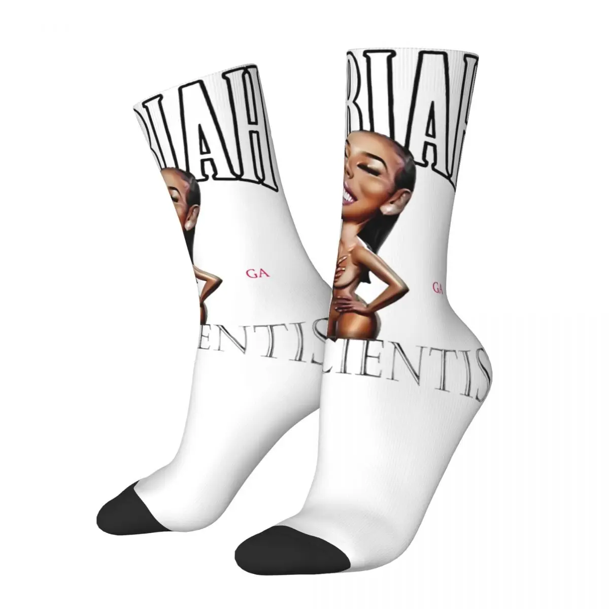 

Mariah The Scientist RY RY WORLD Theme Crew Socks Accessories for Men Cozy Dress Socks