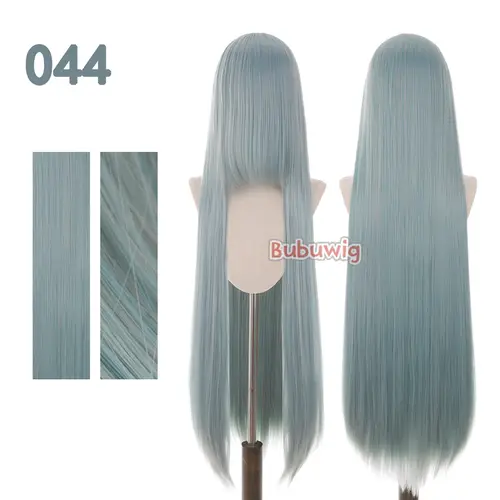 Bubuwig Synthetic Hair 100cm Long Straight Pure Color Cosplay Wigs Over 100 Colors Black White Red Blue Brown Wig Heat Resistant - Image 12