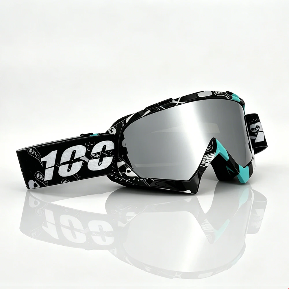 ATV-Brille Dirt Bike Motorrad Motocross MX Reitbrille UV400 Staubdichte Rennbrille Skibrille für Männer Frauen Jugendliche Kinder – Detail 2