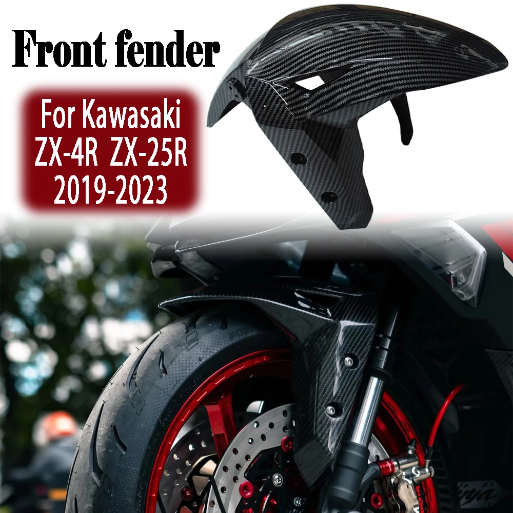 

Motorcycle Front Fender Mudguard Fairing For Kawasaki Ninja ZX4R ZX25R 2019-2023 2020 2021 2022 Wheel Splash Guard Accessories