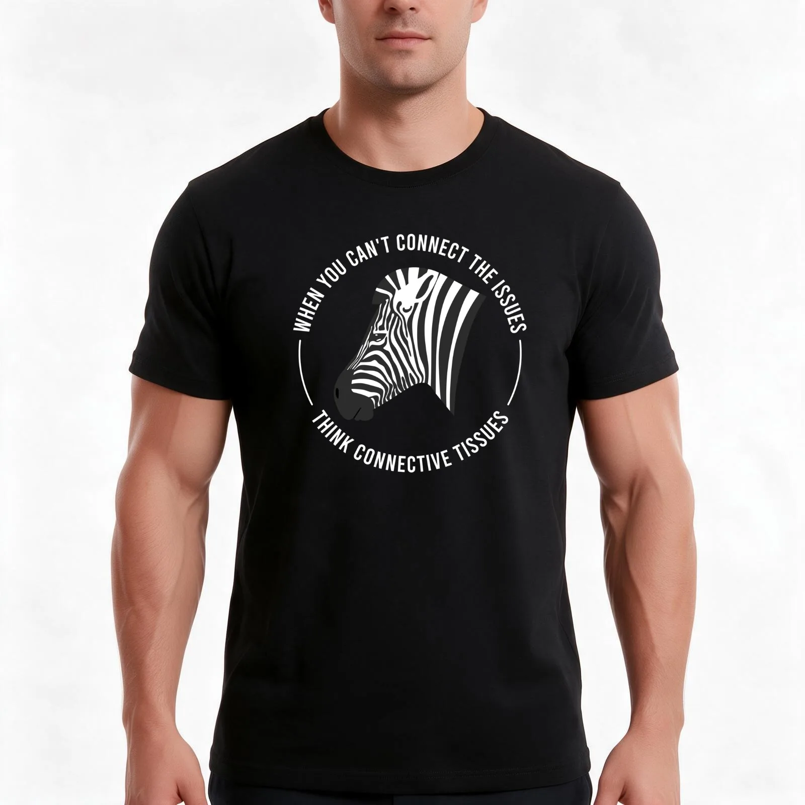 Ehlers Danlos Awareness - Think Connective Tissues - Light Text T-Shirt, Summer Casual Cotton Tee, Oversized Streetwear Tops