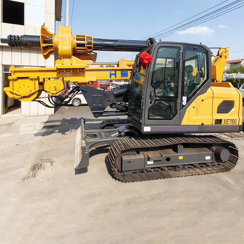 Pile Driver machine hydraulic hammer Ground construction Vibratory screw pile driver