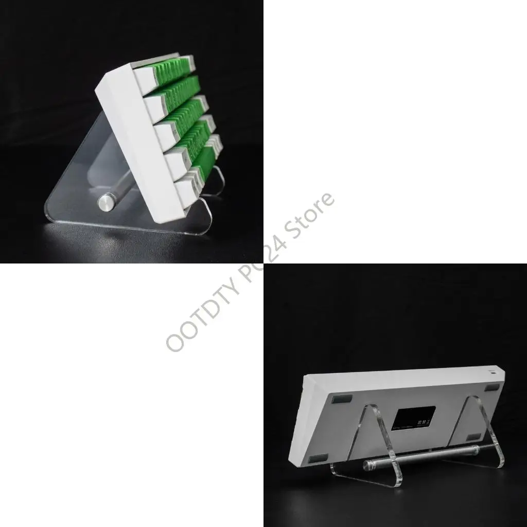 H7BA Laptop Stand Transparent Acrylic Keyboards Stand for Computer Mechanical Game Keyboards Holder Layer Rack