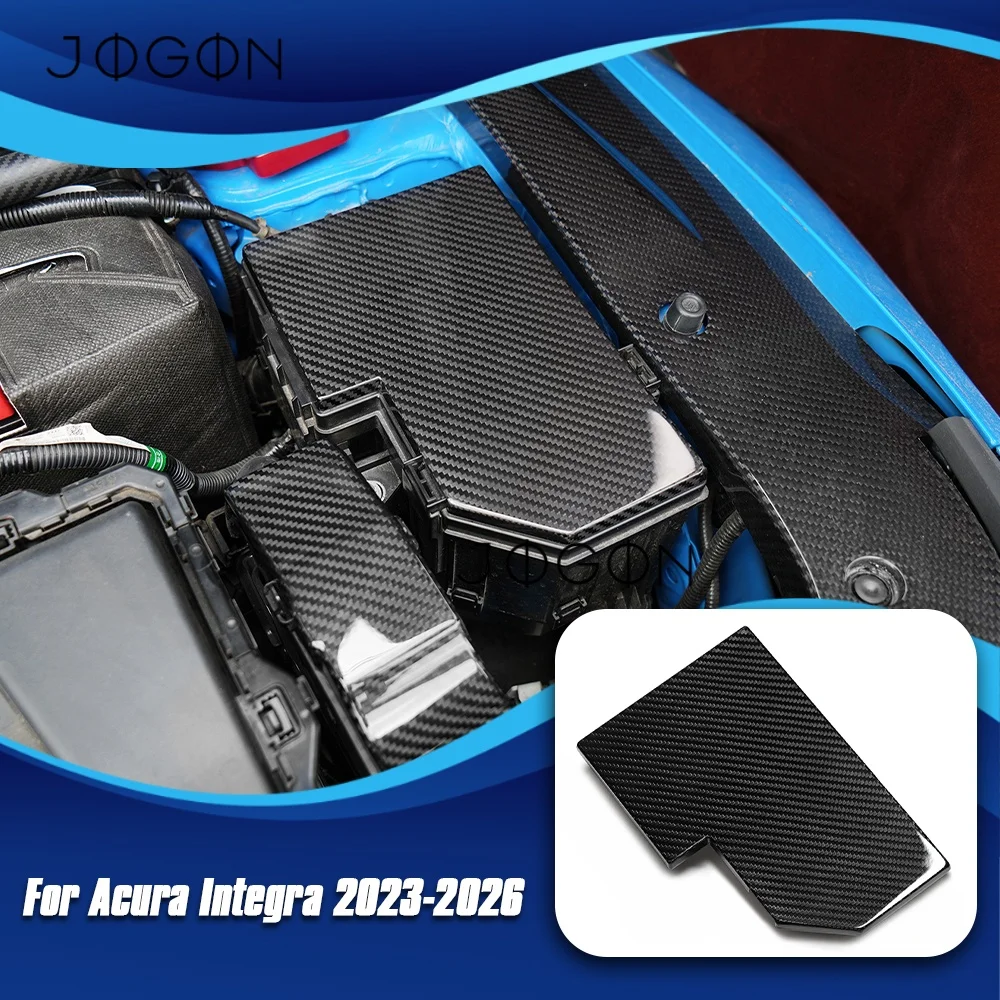 Carbon Fiber Car Engine Fuse Box Battery Upper Overlay Protection Cover Trim For Acura Integra A-Spec Type S DE4 DE5 2023-2026