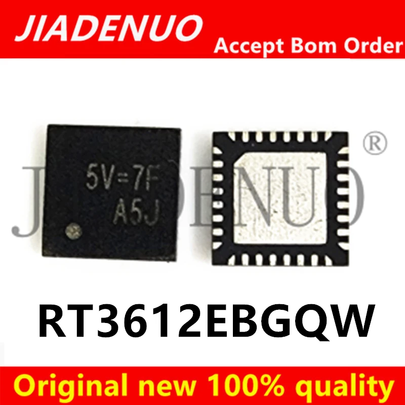 (2-5pcs)100% New RT3612EBGQW RT3612EB 5V=6H 5V= QFN-32 Chipset