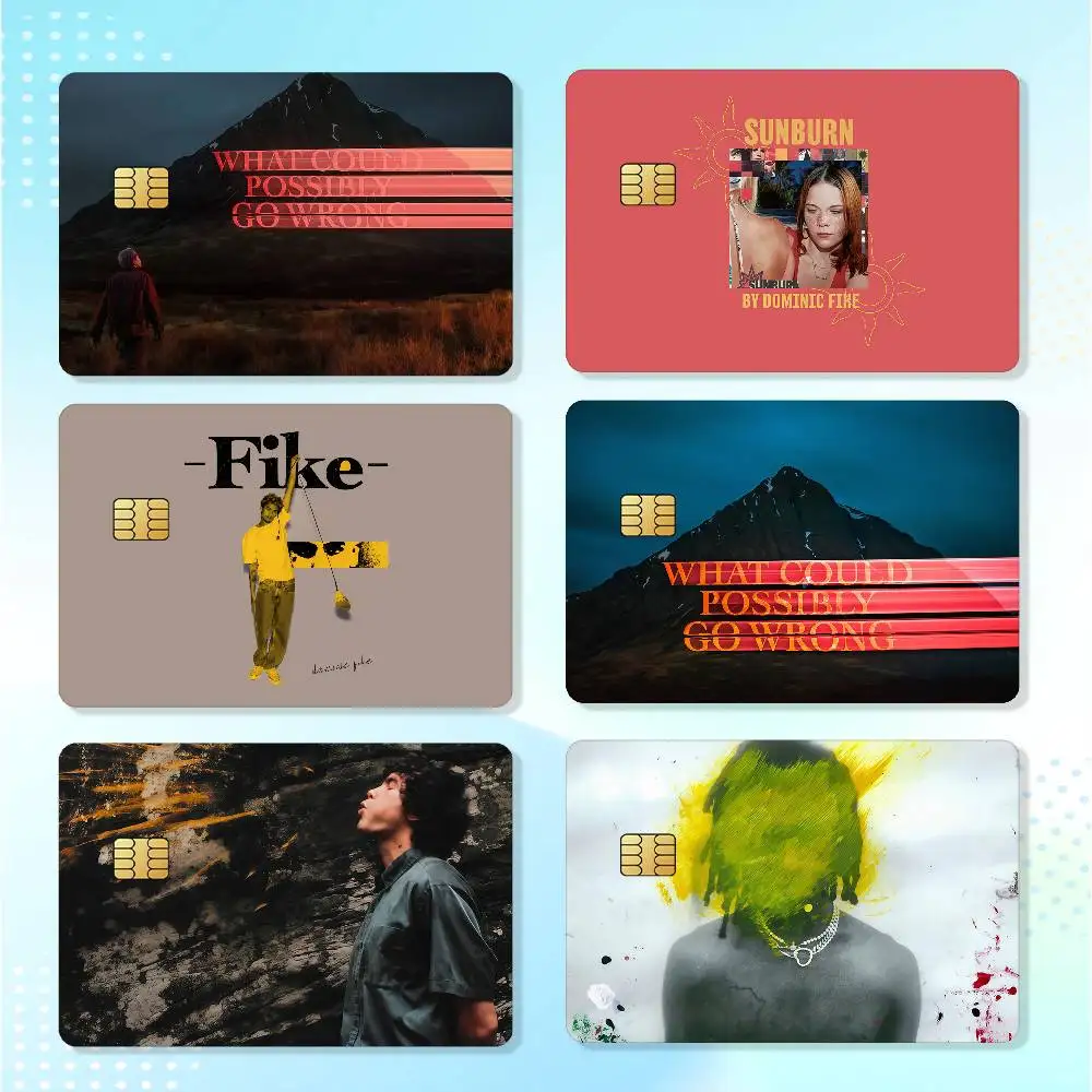Singer D-Dominic F-Fike Rocket Waterproof Card Stickers For Credit Cards Debit Cards And Transit Cards 4pcs