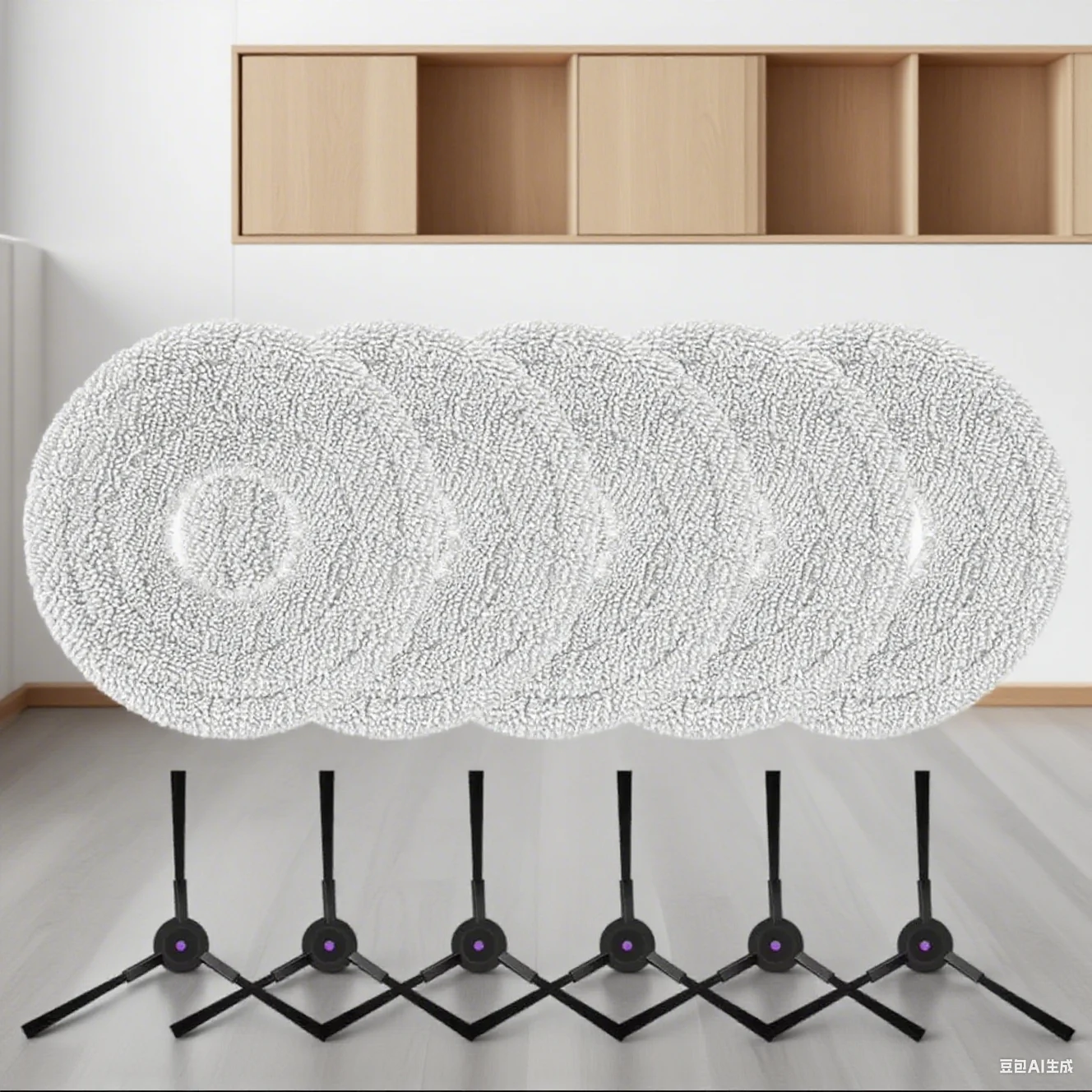 

2 * Filters + 5 * Mop Cloths+ 6 * Side Brushes For JONR For P20 PRO / For T5 PRO Side Brush HEPA Filter Mop Pads Spare Parts