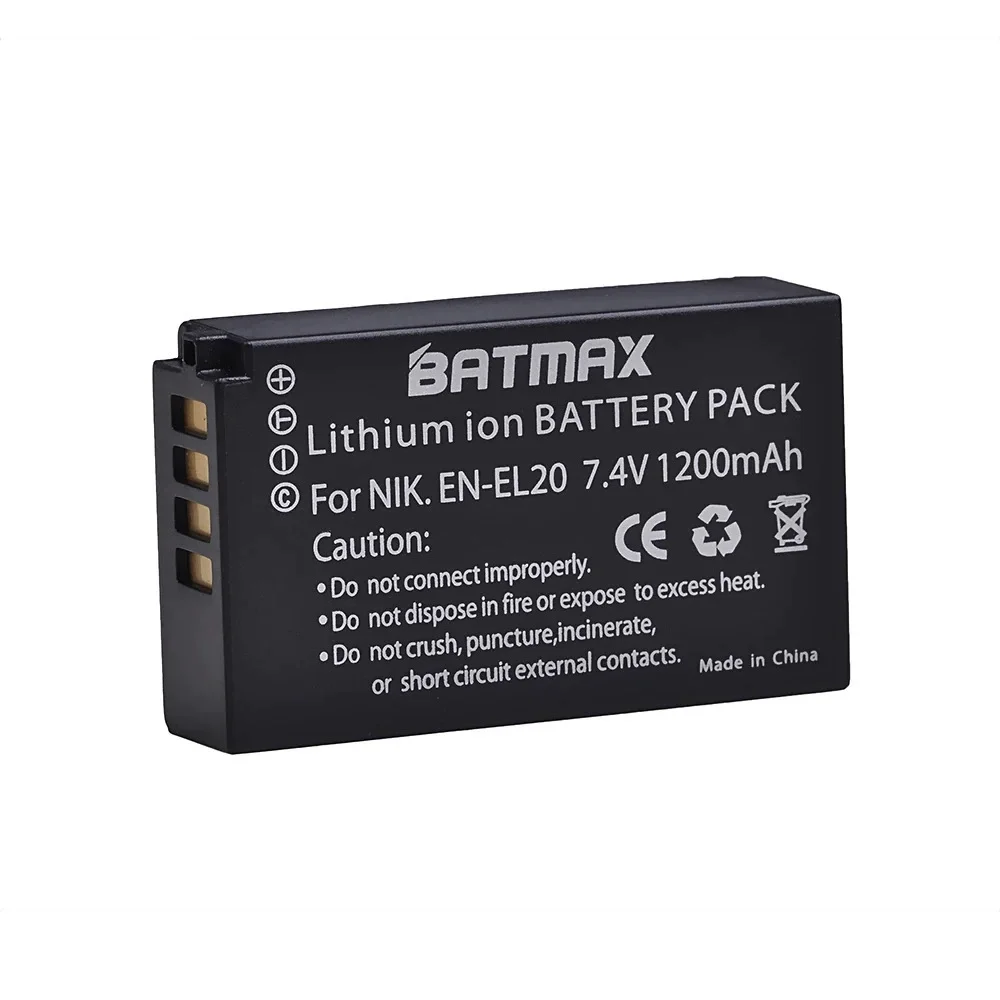 

Аккумуляторы EN - EL20 и EN - EL20a подходят для камер Nikon 1 J1, J2, J3, S1, AW1.