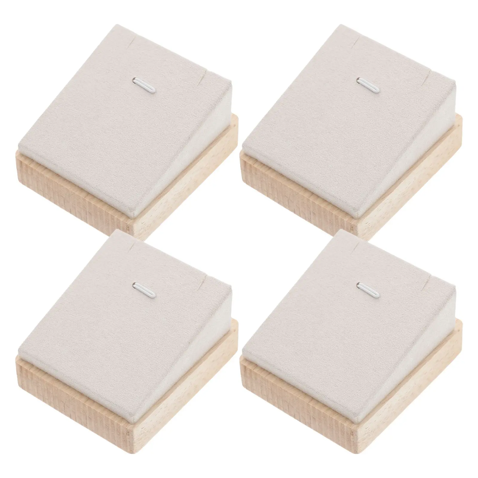 

4PCS Base Wood Hanger Rack ganizer Pendant ganizer Base Storage Jewelry Displays Rack Storage