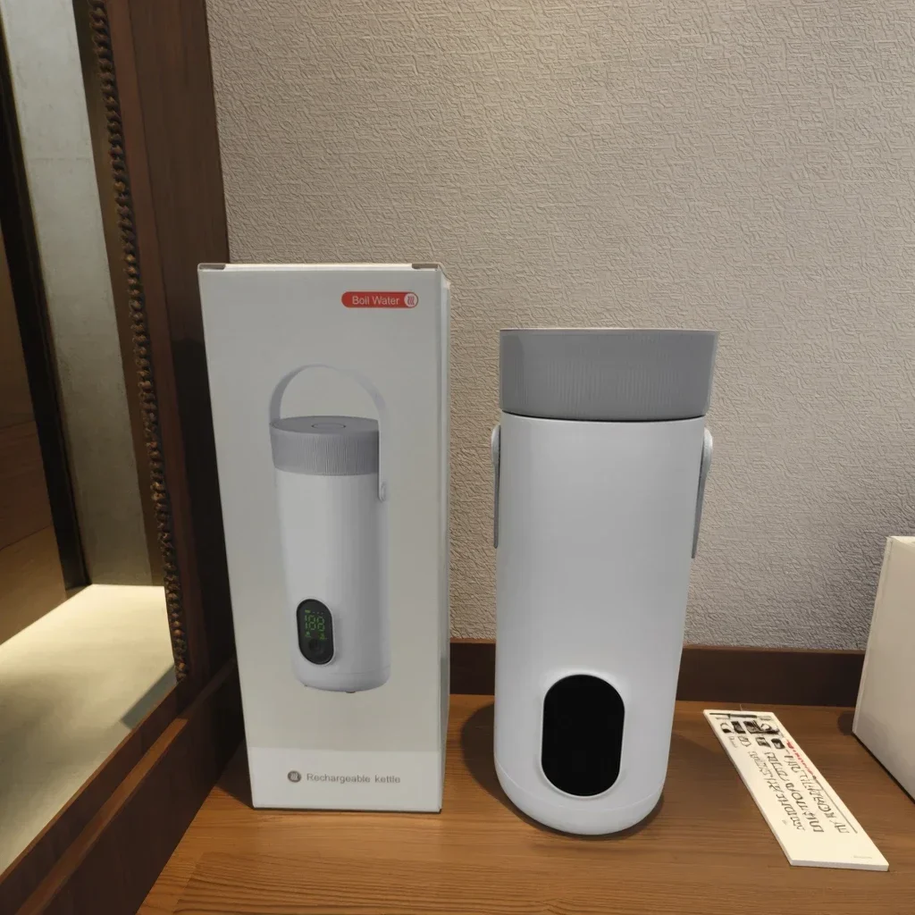 In stock Customizable Portable Wireless Charging Electric Kettle Smart Car & Travel Heating for Hotel & Outdoor Use