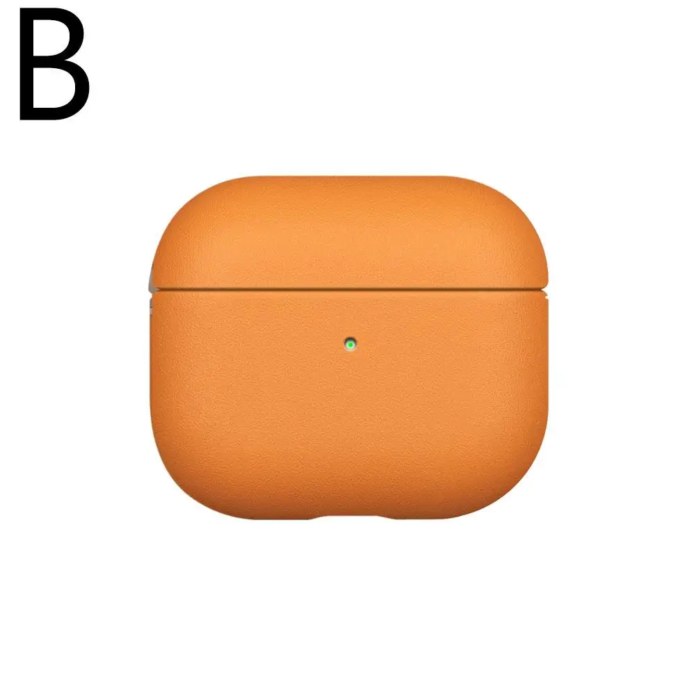 2024 Protective Case For AirPods 4 4th Leather Case Full Grain Cowhide Earphone Cover Anti Drop High Quality Protective Sle R6S4