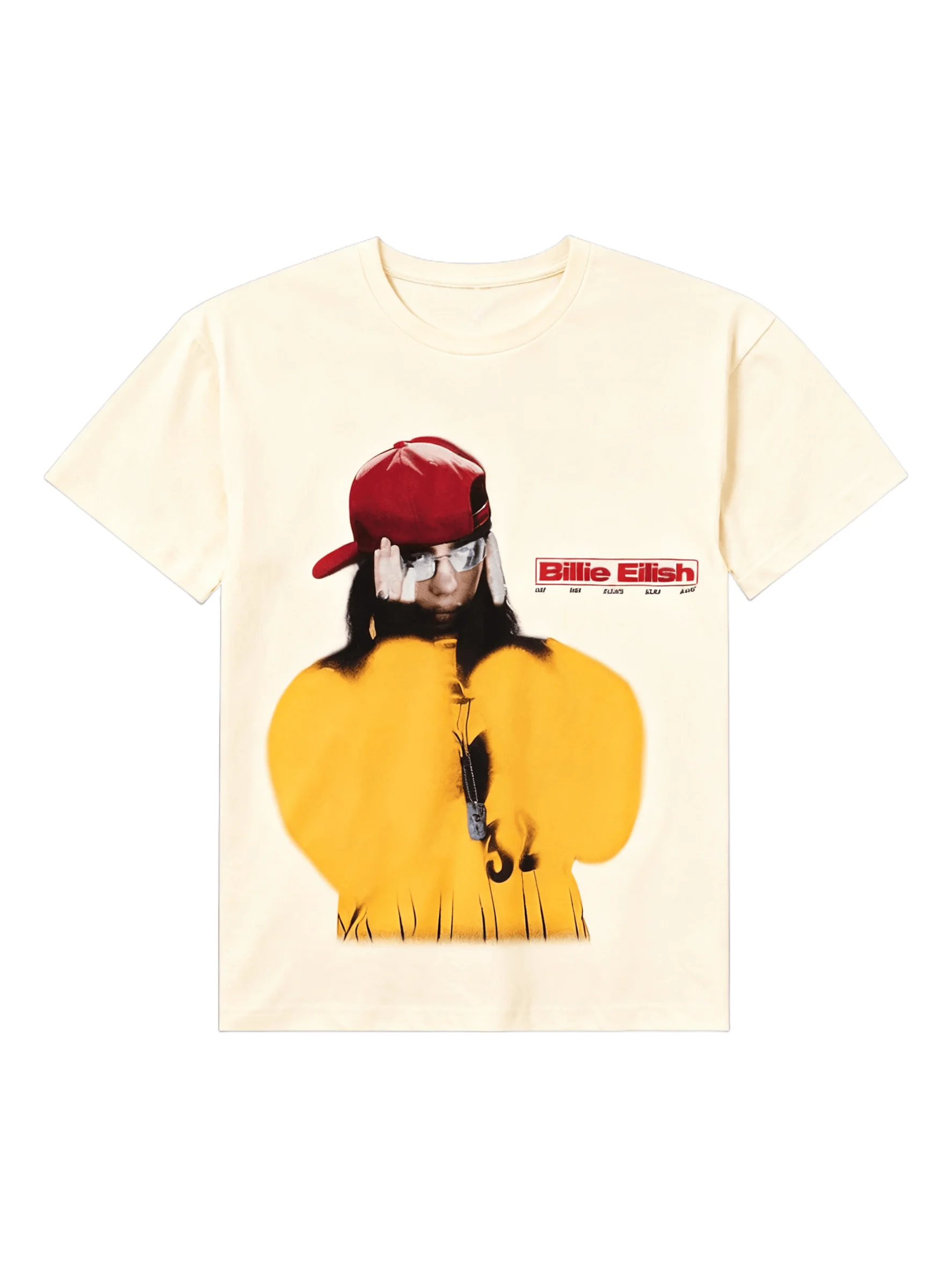 تي شيرت بيلي إيليش هيت مي هارد وناعم مطبوع كاجوال أنيق صيفي للرجال والنساء تي شيرت قطني فضفاض كبير الحجم