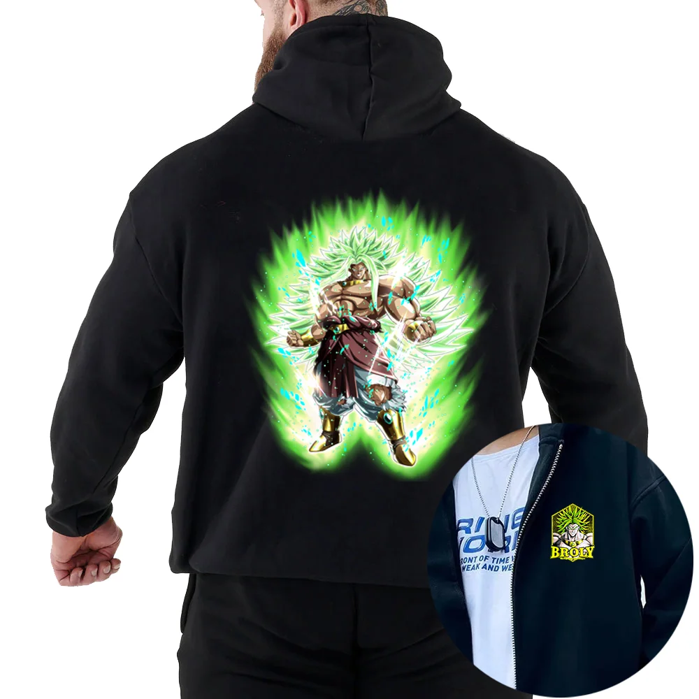 Anime Dragon Ball Broli Printed Hoodies Couple student street sports casual hoodie