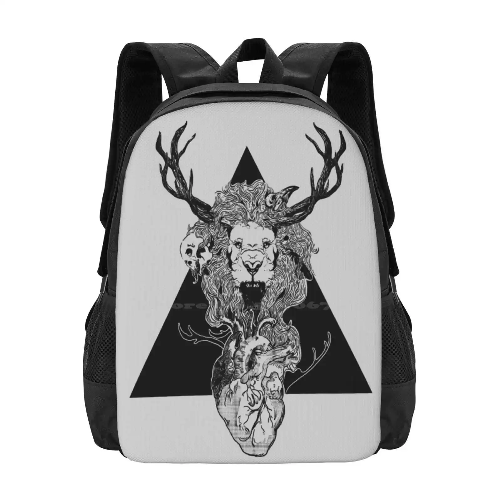 Entangled Hot Sale Backpack Fashion Bags Pinoy Surreal Tattoo Black Ink