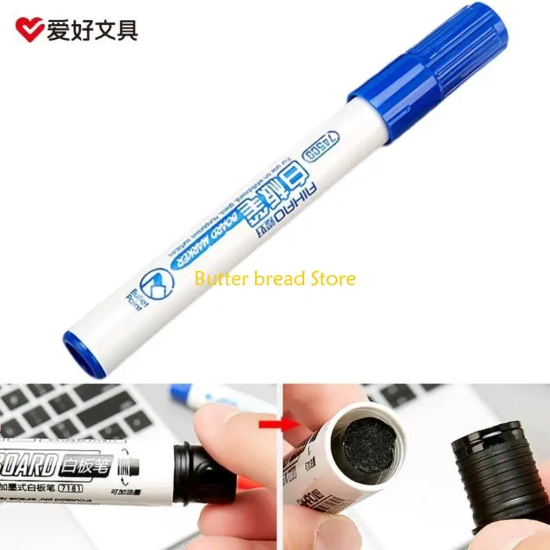 

W89C 3 Assorted Color Black Blue Red Dry Wipe Pens Whiteboard Markers Pens Whiteboard Pens Marker Pens