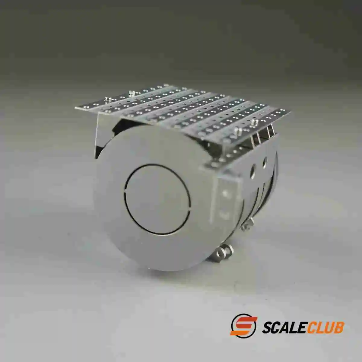 Simulation de réservoir d'échappement en métal et acier inoxydable, pièces de mise à niveau de décoration pour camion Tamiya R470 R620 modèle Scaleclub 1/14 PQG-SC-1