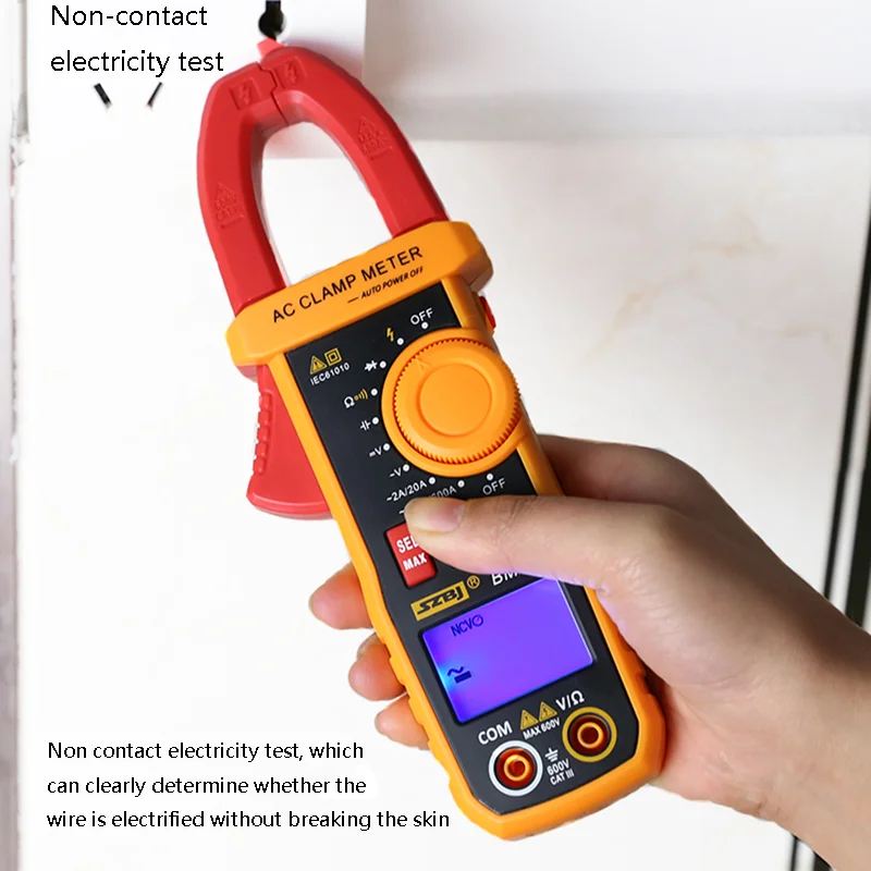 BM818 BM819 Ammeter ACV/DCV ACA Auto Range Measurement of large capacitance NCV Digital clamp meter