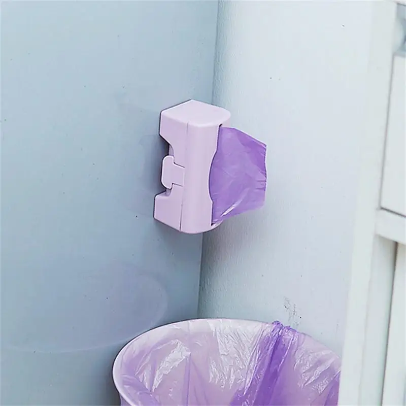 1/2PCS Trash Bags Holder Durable Kitchen Garbage Bag Storage Box Plastic Bag Container Wall-mounted