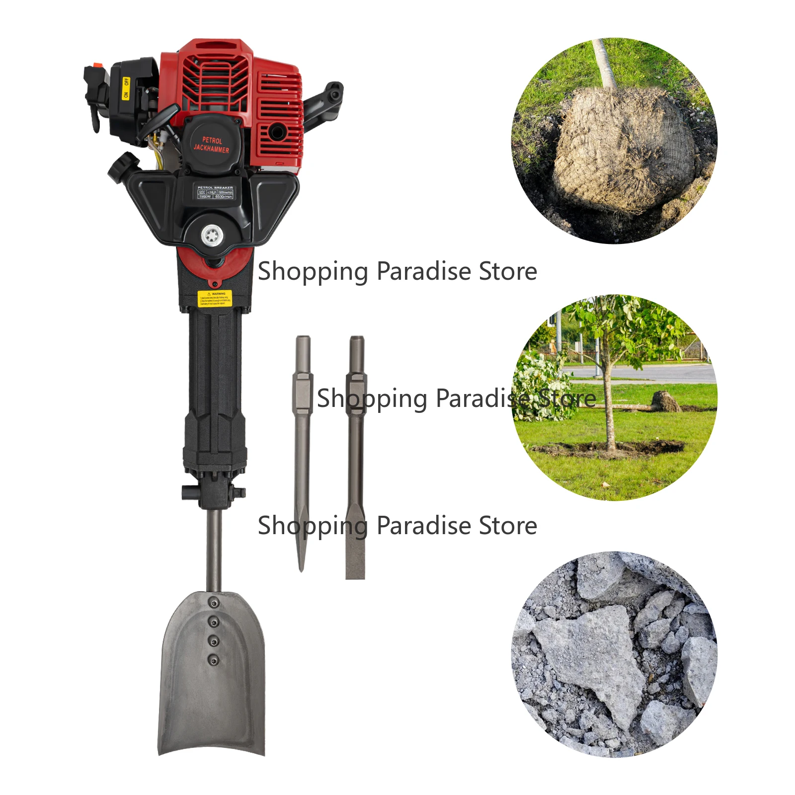 Lightweight Multi-Purpose Jackhammer Easy to Transport for Demolition And Renovation