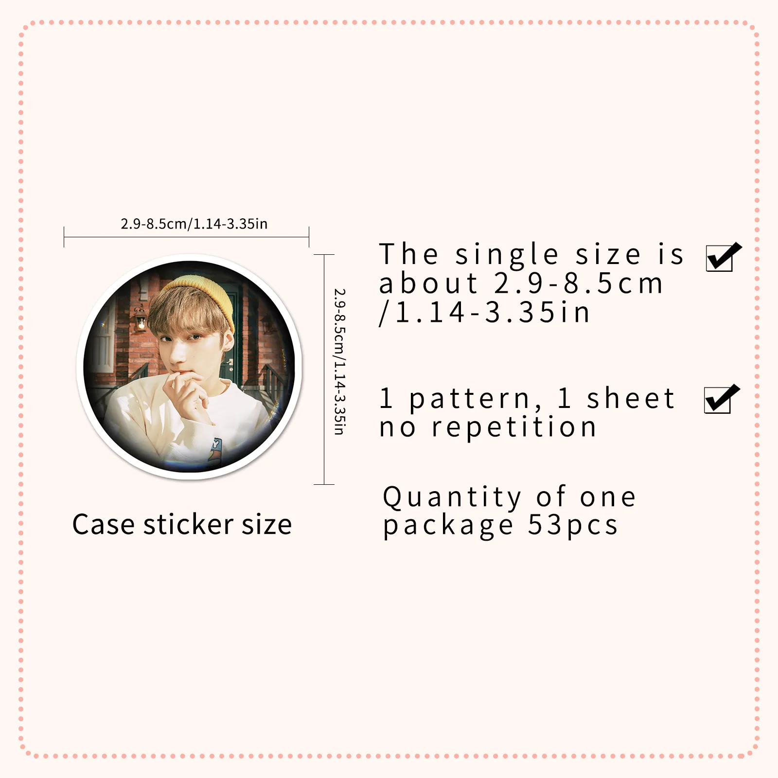 53Pcs/Set Kpop Yeonjun Beomgyu MINISODE Album Stickers Soobin Taehyun Self-adhesive Cup Guitar Luggage Phone DIY Decal Fans Gift