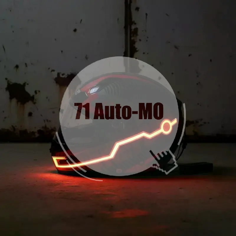 LED Motorcycle Helmet Accessory Light 1 Set Self-Adhesive Reflective Luminous for Night Riding Warning