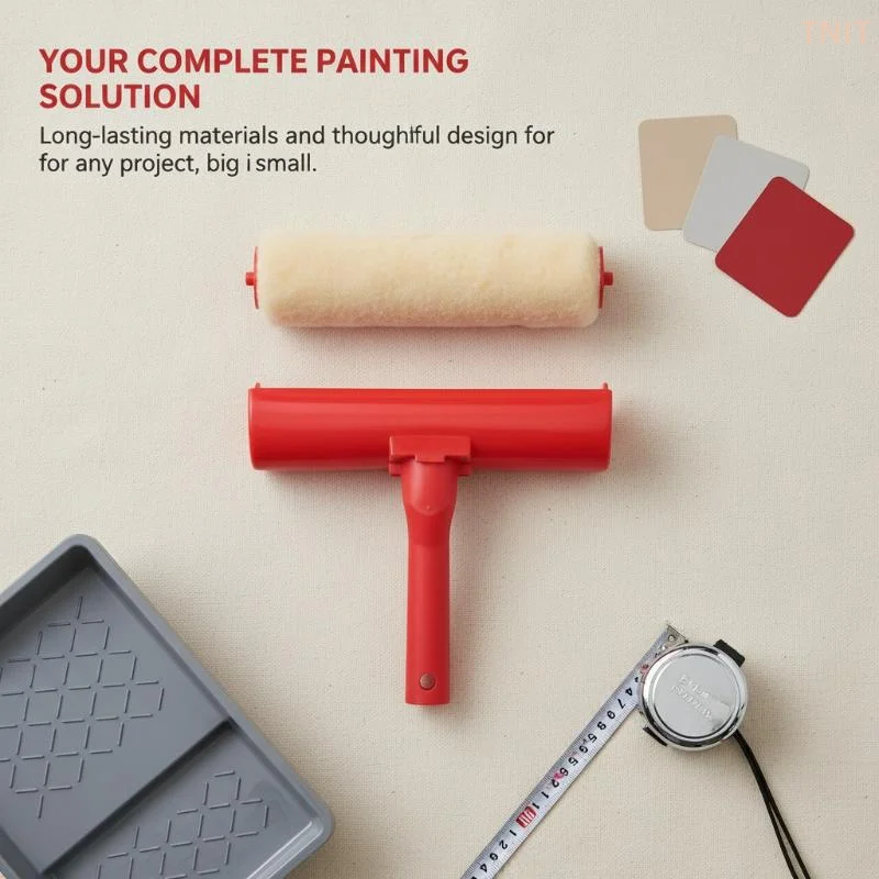 [J]1Pcs No Drip Roller Splatter-Free Paint Brush 9 Inch Ceiling Paint Roller With Shield Roller And Shield Ceiling Paint Rollers