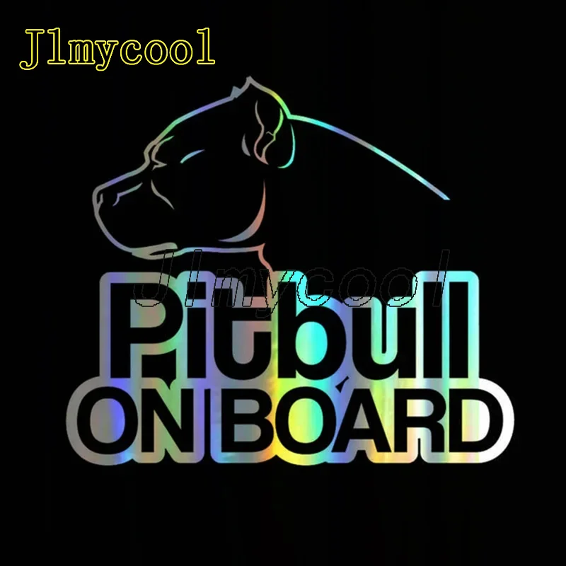 

Vinyl 16*13.9cm Pitbull On Board Dog 3D Sticker On Car Body Door Sticker Decal Funny Car Styling Decal Stcker