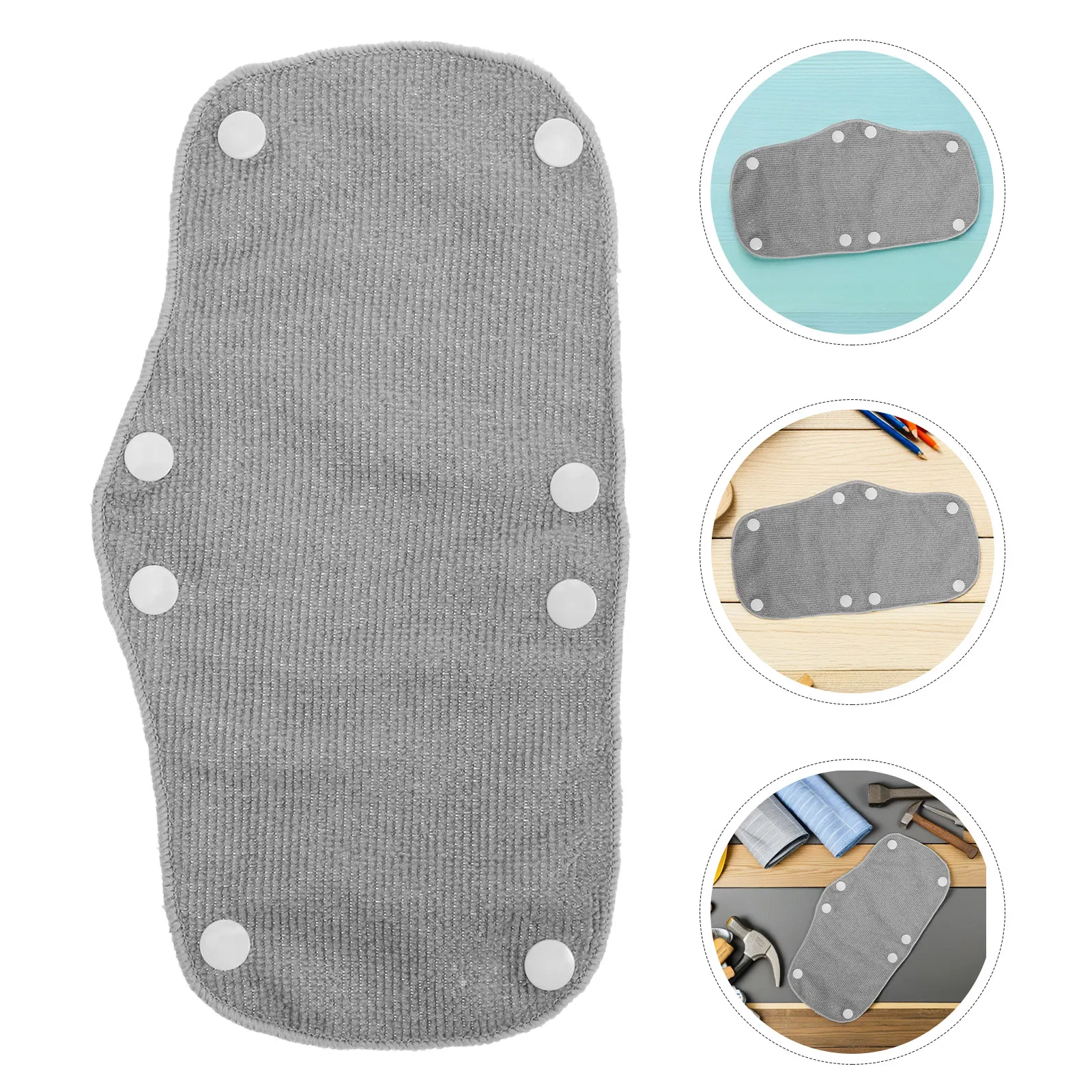 

24 шт. съемных серых потовпитывающих моющихся противоскользящих многоразовых вкладышей для касок (защитные потовпитывающие ленты)